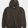 Felpa con cappuccio squadrata
