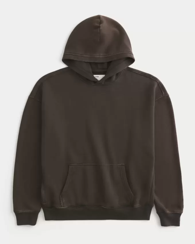 Felpa con cappuccio squadrata