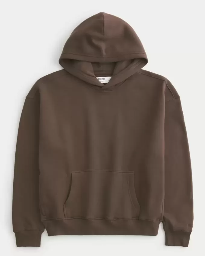 Felpa con cappuccio squadrata