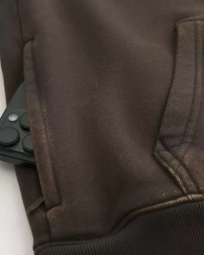 Felpa con cappuccio squadrata