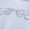 Felpa con doppia spalla scoperta e grafica Easy