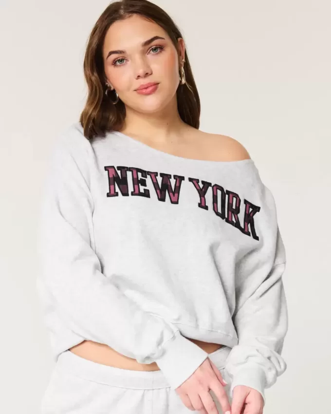 Felpa con grafica Mini New York