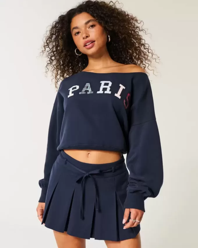 Felpa con grafica Mini Paris