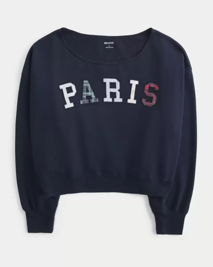 Felpa con grafica Mini Paris