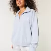 Felpa con mezza zip e grafica Easy Tennis