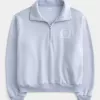 Felpa con mezza zip e grafica Easy Tennis