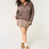 Felpa con mezza zip grafica Easy Copenhagen