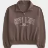 Felpa con mezza zip grafica Easy Copenhagen