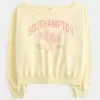 Felpa con stampa Southampton a spalle scoperte