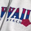 Felpa con zip e grafica Hawaii