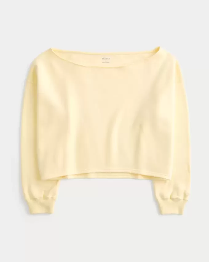 Felpa Easy Double Off-the-Shoulder