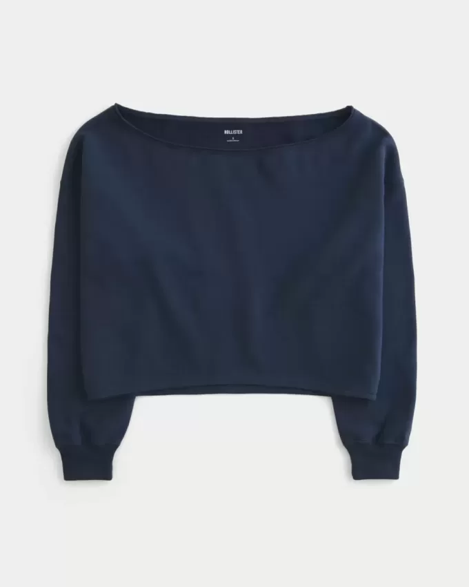 Felpa Easy Double Off-the-Shoulder