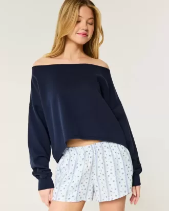 Felpa Easy Double Off-the-Shoulder