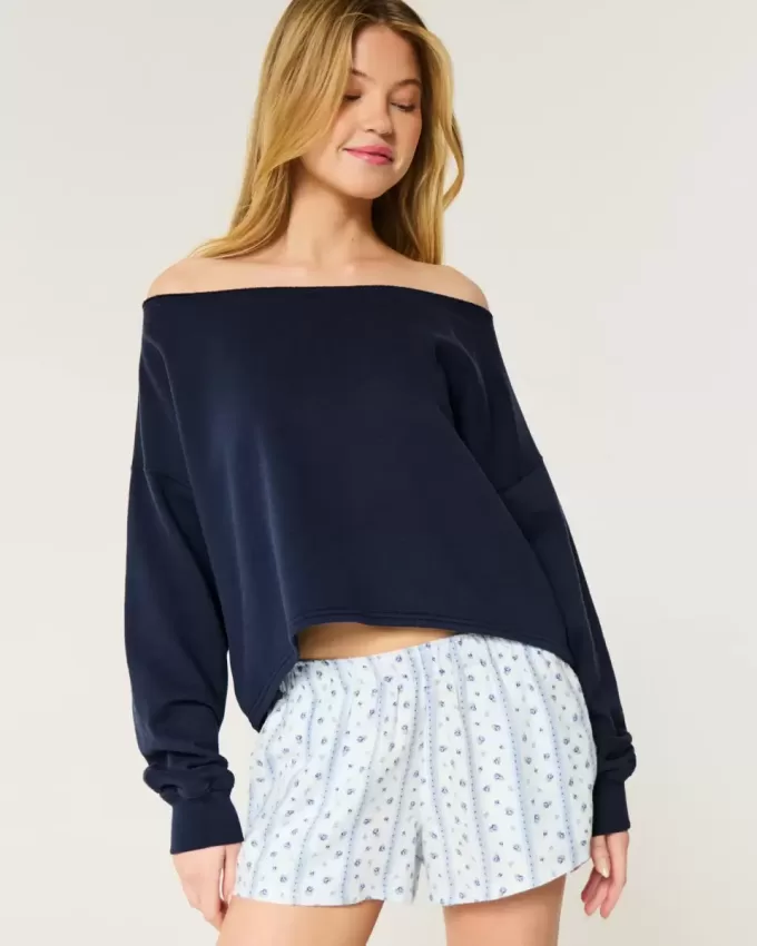 Felpa Easy Double Off-the-Shoulder