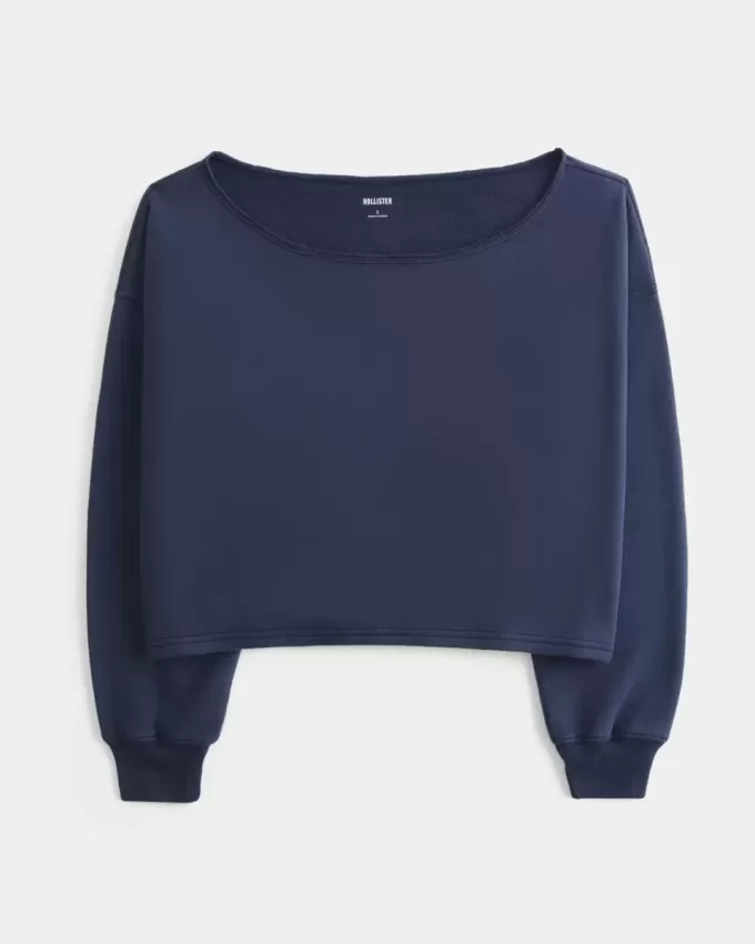 Felpa Easy Double Off-the-Shoulder