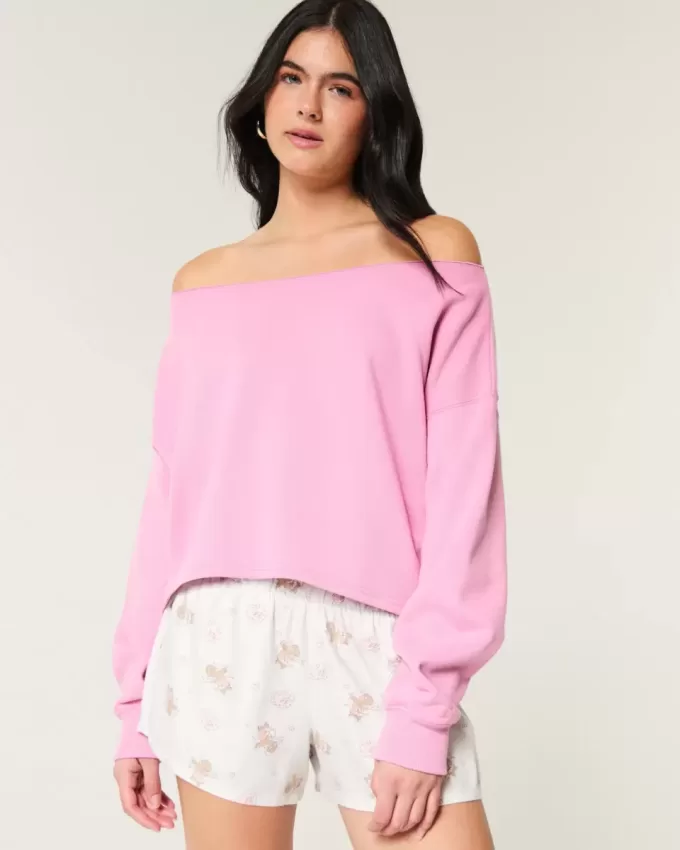 Felpa Easy Double Off-the-Shoulder