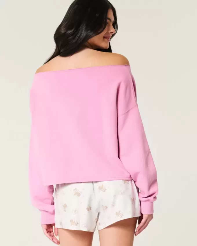 Felpa Easy Double Off-the-Shoulder