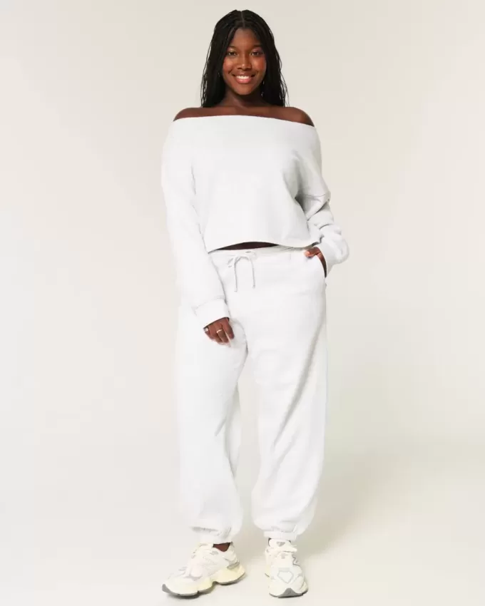 Felpa Easy Double Off-the-Shoulder