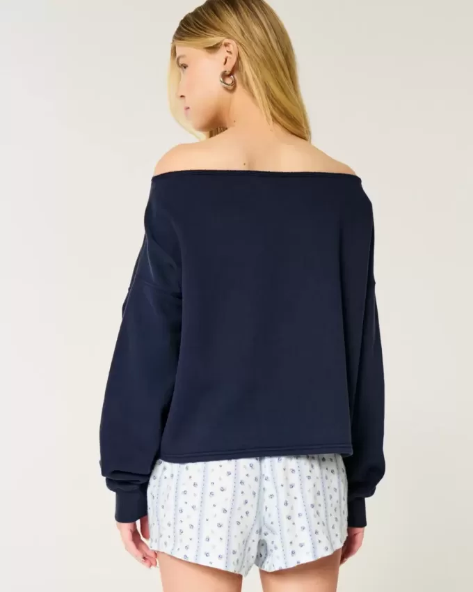 Felpa Easy Double Off-the-Shoulder