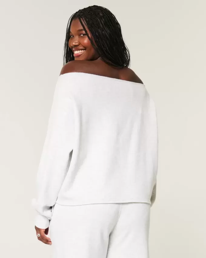 Felpa Easy Double Off-the-Shoulder