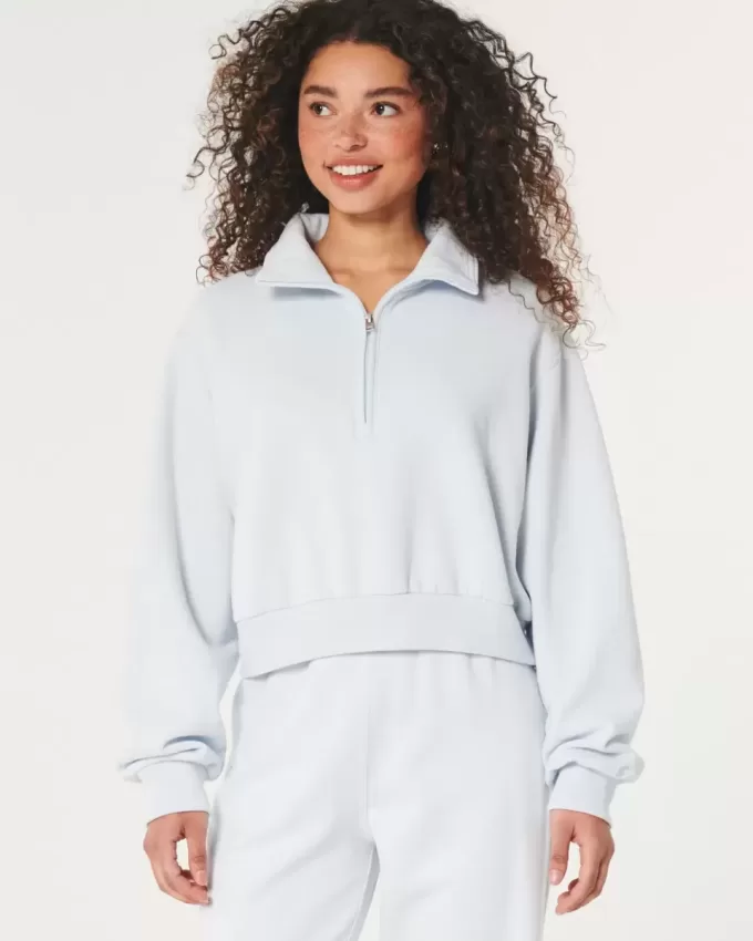 Felpa Easy Mini con mezza zip