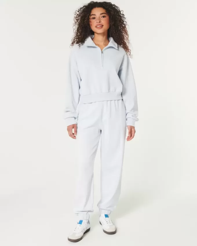 Felpa Easy Mini con mezza zip