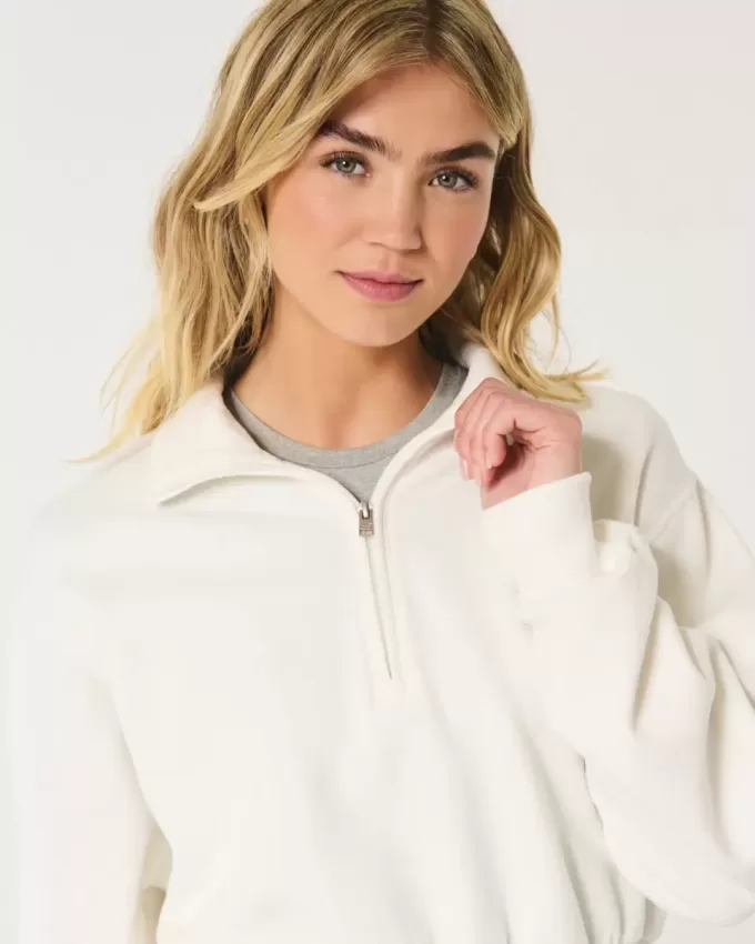 Felpa Easy Mini con mezza zip