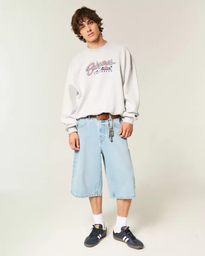 Felpa girocollo con grafica Baggy Cinch Bahamas