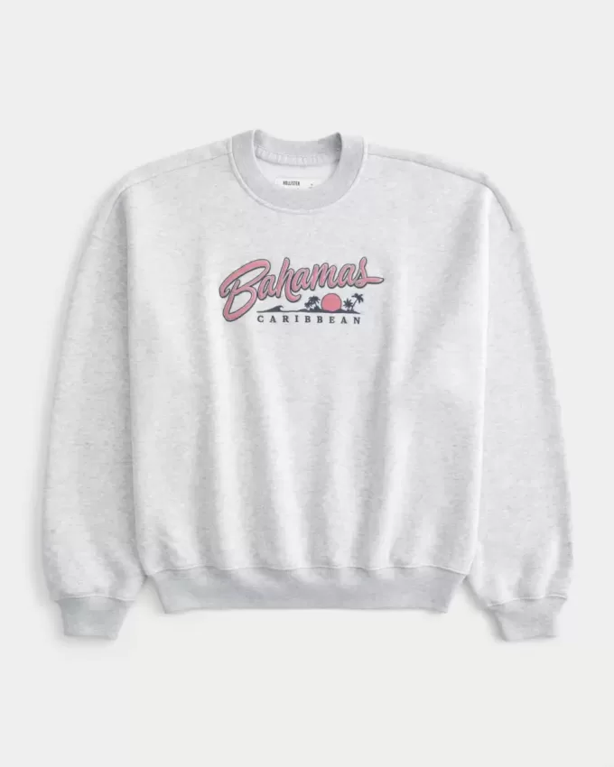 Felpa girocollo con grafica Baggy Cinch Bahamas