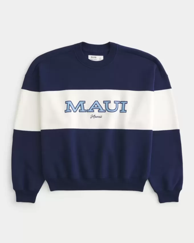 Felpa girocollo con grafica Baggy Cinch Maui