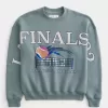 Felpa girocollo con grafica Boxy LA Finals Tennis Felpa girocollo con grafica Boxy LA Finals Tennis