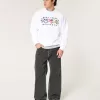 Felpa girocollo con grafica Boxy West Coast Marathon