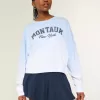 Felpa girocollo con grafica Easy Montauk New York Felpa girocollo con grafica Easy Montauk New York
