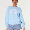 Felpa girocollo con grafica Easy Siesta Key