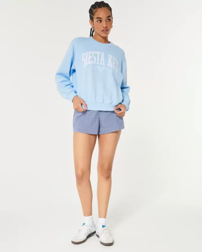 Felpa girocollo con grafica Easy Siesta Key