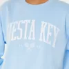 Felpa girocollo con grafica Easy Siesta Key