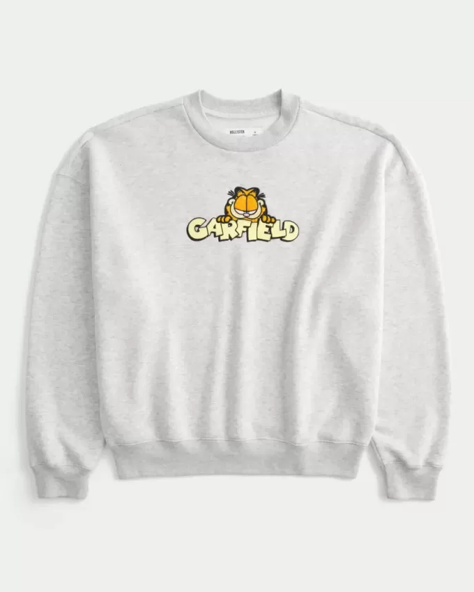 Felpa girocollo con grafica Garfield