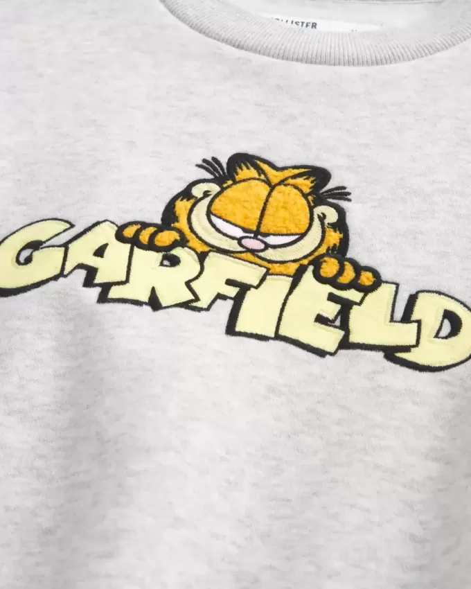 Felpa girocollo con grafica Garfield