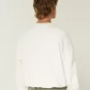 Felpa girocollo con grafica Malibu e Cinch Baggy