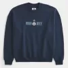 Felpa girocollo con grafica squadrata del Manchester City FC