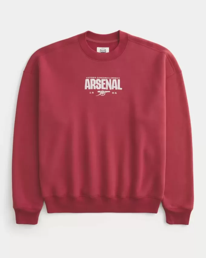 Felpa girocollo con grafica squadrata dell’Arsenal FC