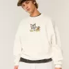 Felpa girocollo con grafica Tom e Jerry