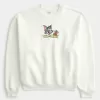 Felpa girocollo con grafica Tom e Jerry