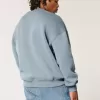 Felpa girocollo con logo squadrato