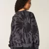 Felpa girocollo con motivo tie-dye facile