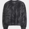 Felpa girocollo con motivo tie-dye facile