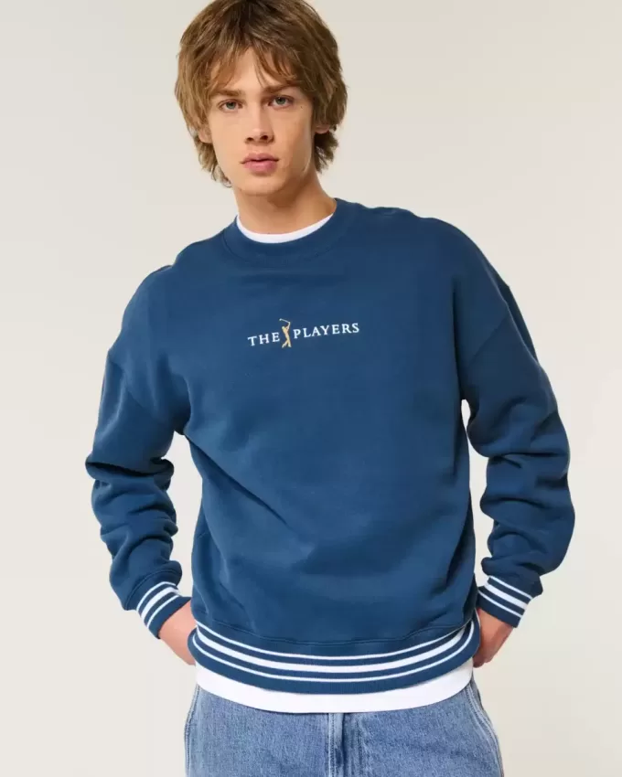Felpa girocollo grafica Boxy The Players Golf