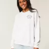 Felpa girocollo oversize con grafica “Grad Class of 2025”