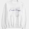 Felpa girocollo oversize con grafica Ocean Beach
