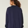 Felpa oversize a collo alto